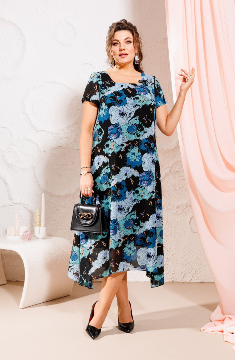 Платье Romanovich Style 1-1332 синие_цвета