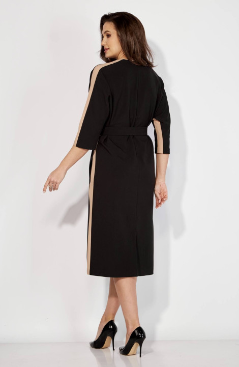 Платье Karina deLux M-1208 черный/бежевый