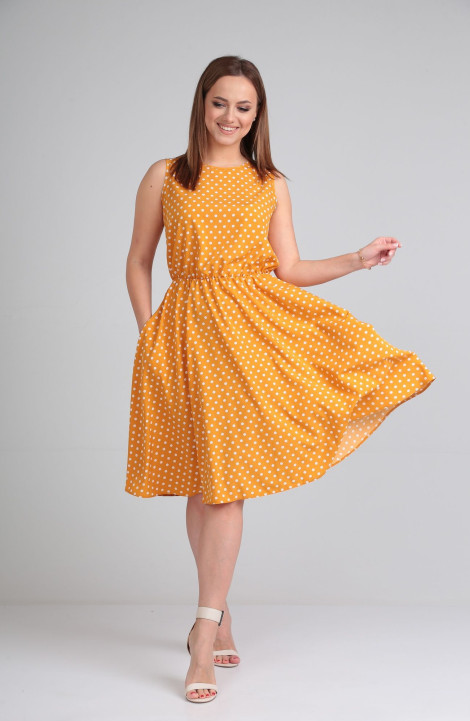 Платье Lady Line 544 желтый