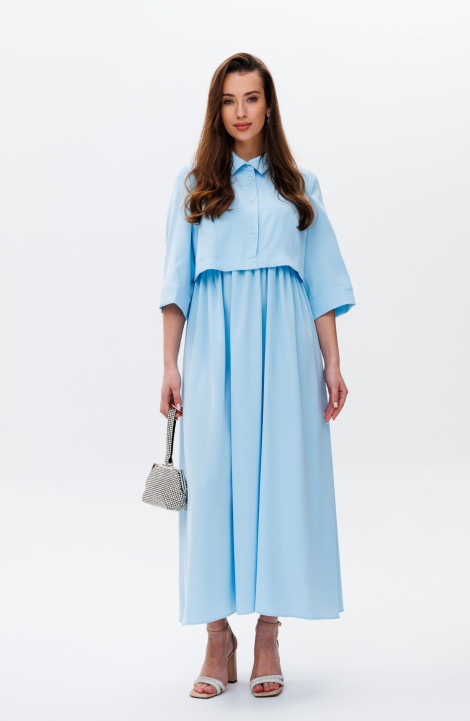 Платье NikVa 487-1 голубой