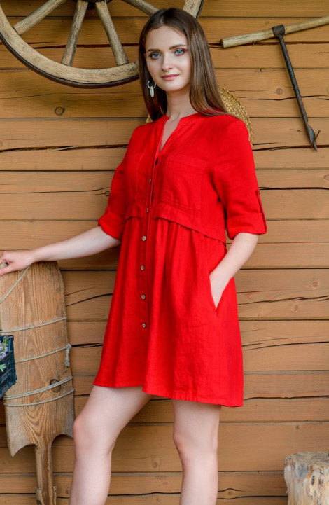 Платье Ружана 396-2 красный