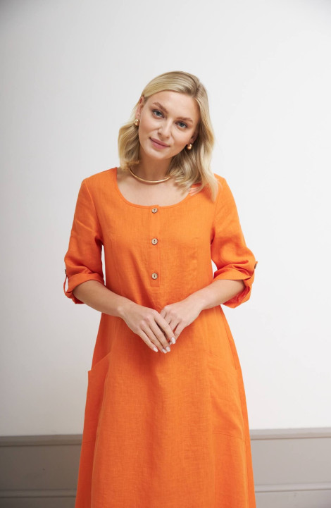 Платье Nadex 21-081630/210-24 оранжевый