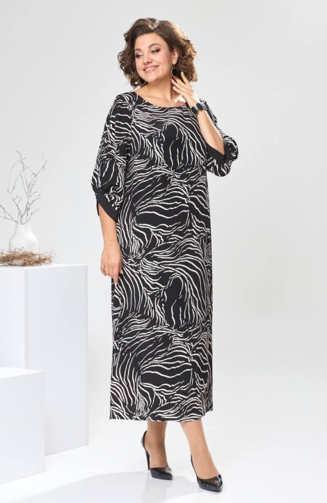 Платье Romanovich Style 1-2442 черный/разводы