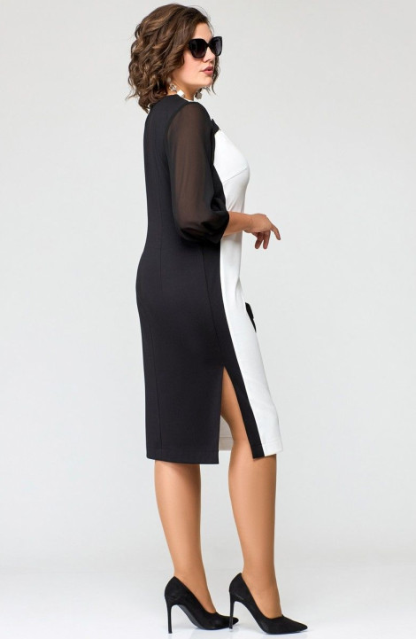 Платье EVA GRANT 7220 черно-белый