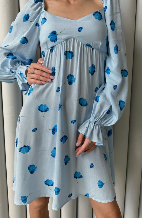 Платье MOLVA 22103 голубой