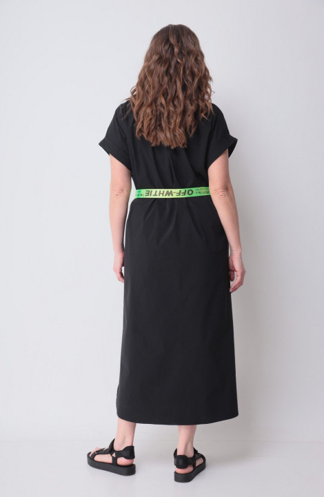 Платье Michel chic 993/2 черный,салатовый