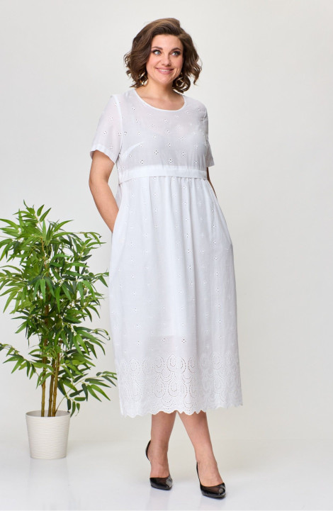 Платье Pocherk 1-045 белый