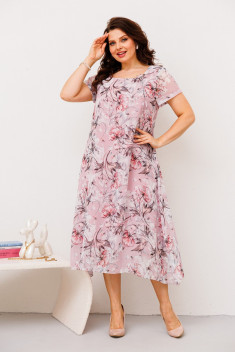 Платье Romanovich Style 1-1332 розовый_цветы