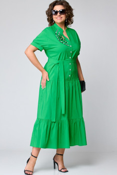 Платье EVA GRANT 7168 зелень