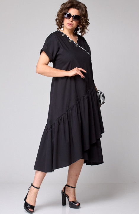 Платье EVA GRANT 7122 черный