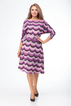 Трикотажное платье Anelli 770 фиолетовый