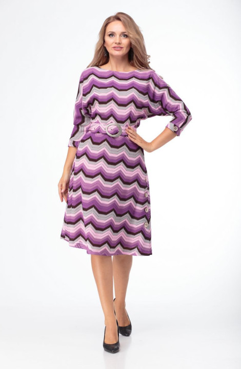 Трикотажное платье Anelli 770 фиолетовый