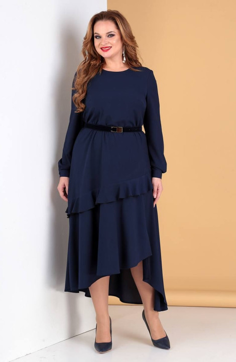 женские платья Liona Style 722 темно-синий