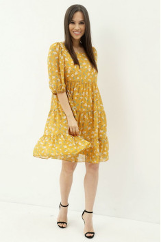 Шифоновое платье Магия моды 1943 желтый