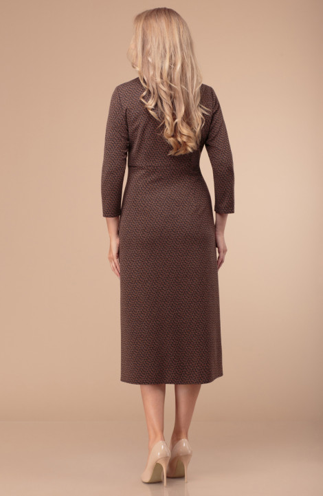 Трикотажное платье Линия Л Б-1763 коричневый