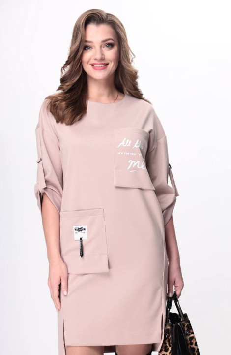 Трикотажное платье Taita plus 2133/15-1 розовый