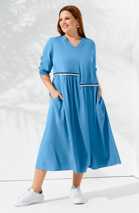 женские платья Панда 86080w голубой