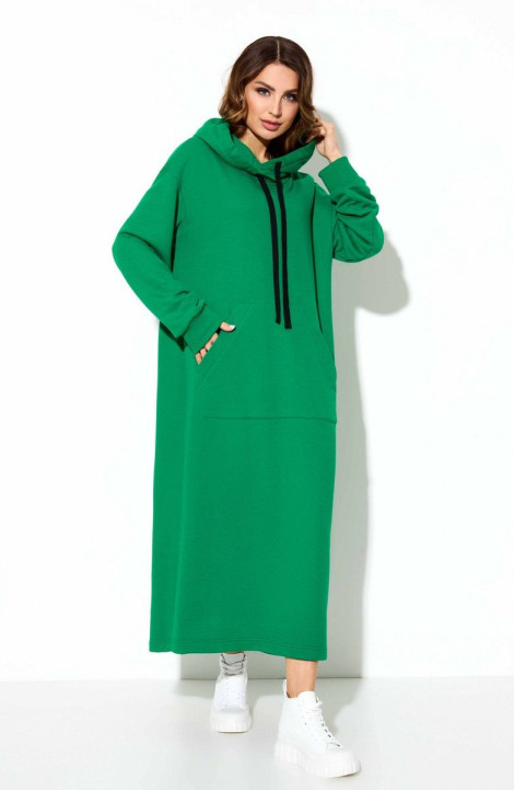 женские платья TEZA 2959 зеленый
