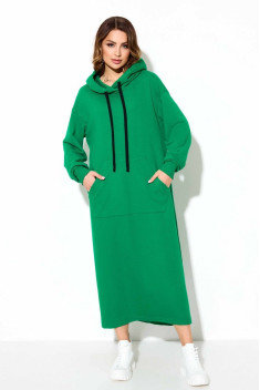 женские платья TEZA 2959 зеленый