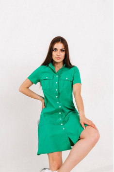 женские платья Atelero 1018Л зеленый