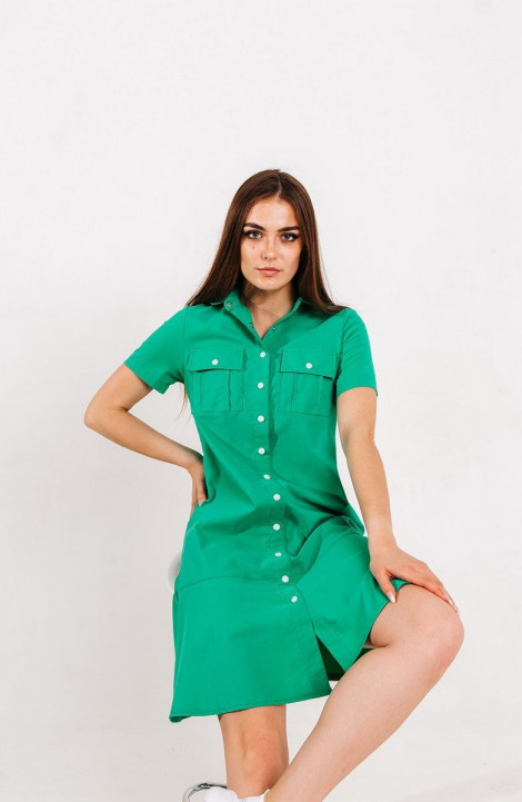 женские платья Atelero 1018Л зеленый