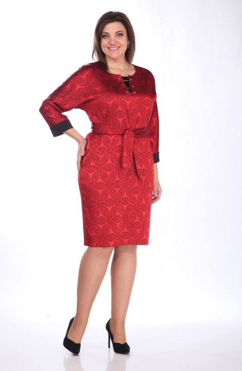 Платье Lady Style Classic 2676/3 красные_тона