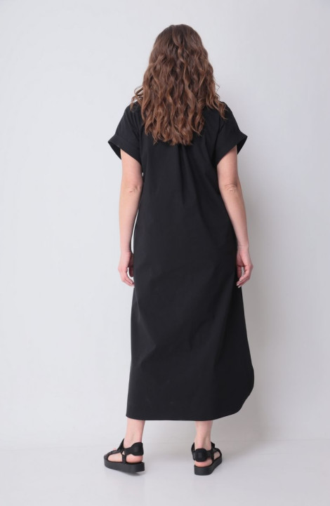 Хлопковое платье Michel chic 993/1 черный-неон