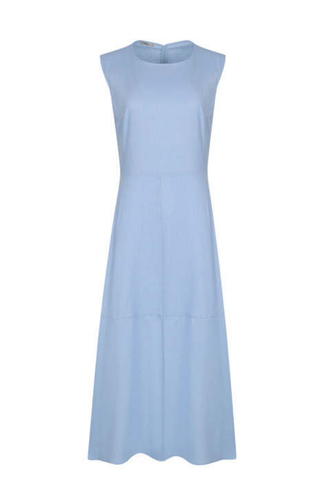 Льняное платье Elema 5К-12507-1-164 голубой