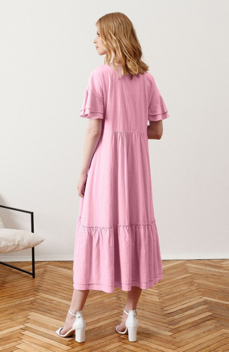 Хлопковое платье Панда 100083w розовый