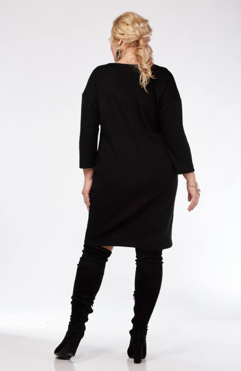 Трикотажное платье SVT-fashion 587 черный