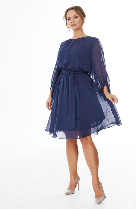 Шифоновое платье Condra 2406 синий