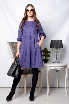 Трикотажное платье Patriciа F15190 фиолетовый