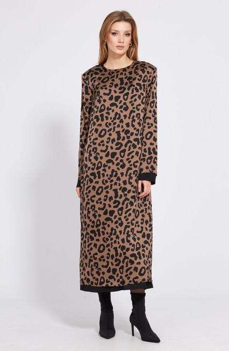 Платье EOLA 2513 коричневый_леопард