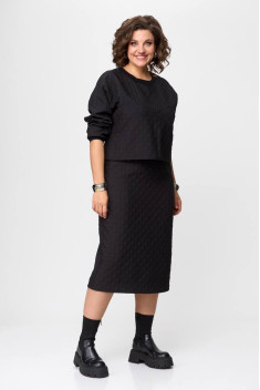 Трикотажное платье Karina deLux M-1174 черный