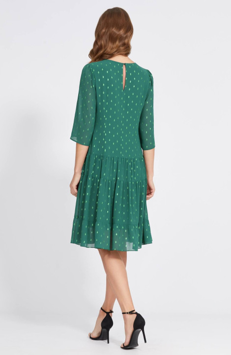 Шифоновое платье Bazalini 4842 зеленый