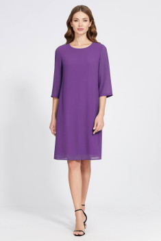 Шифоновое платье Bazalini 4854 фиолетовый