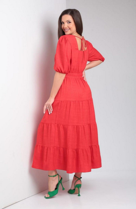Платье Милора-стиль 1219 красный