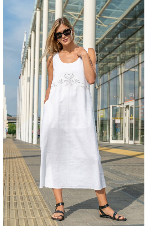 Платье SILVERSPICE S-5422 белый