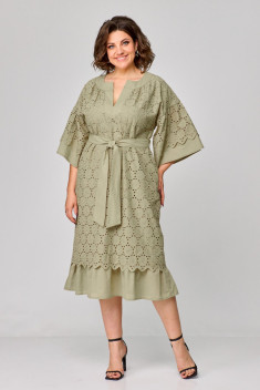 Платье ANASTASIA MAK 1195 оливковый