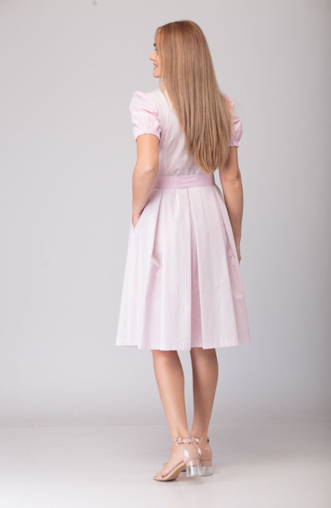 Хлопковое платье Anelli 815 розовый