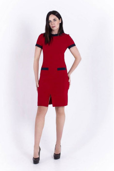 Хлопковое платье SW Moda 01-200 красный