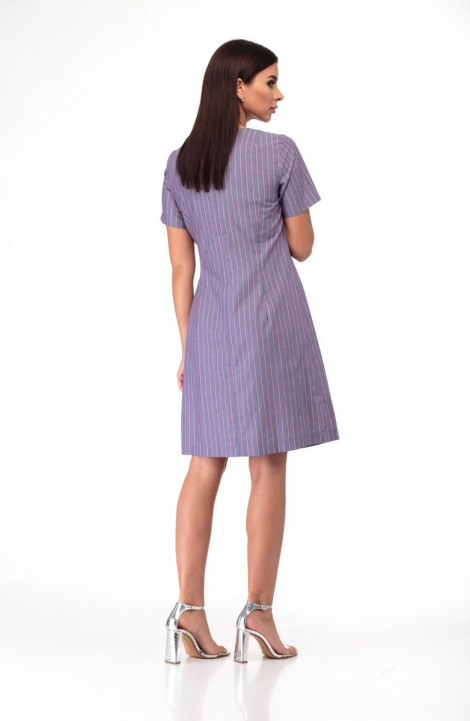 Хлопковое платье Anelli 853 фиолетовая_полоска
