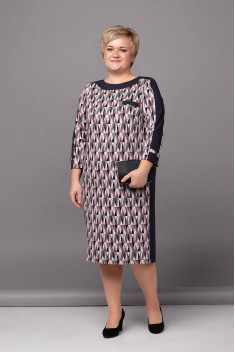 Трикотажное платье Соджи 449 мультиколор