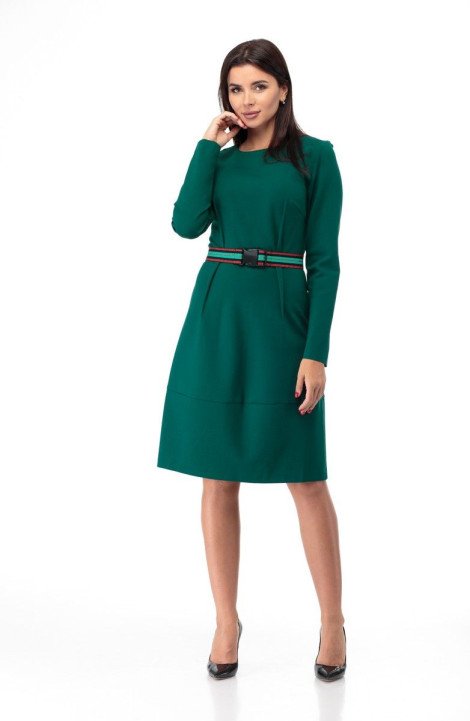 Трикотажное платье Anelli 742 зеленый