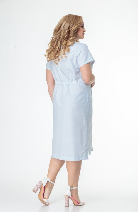 Хлопковое платье Anelli 864 голубой