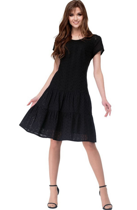 Хлопковое платье AMORI 9524 черный