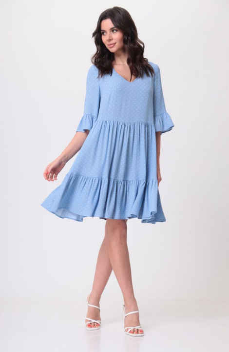 женские платья Le Collect 290-3 голубой_принт