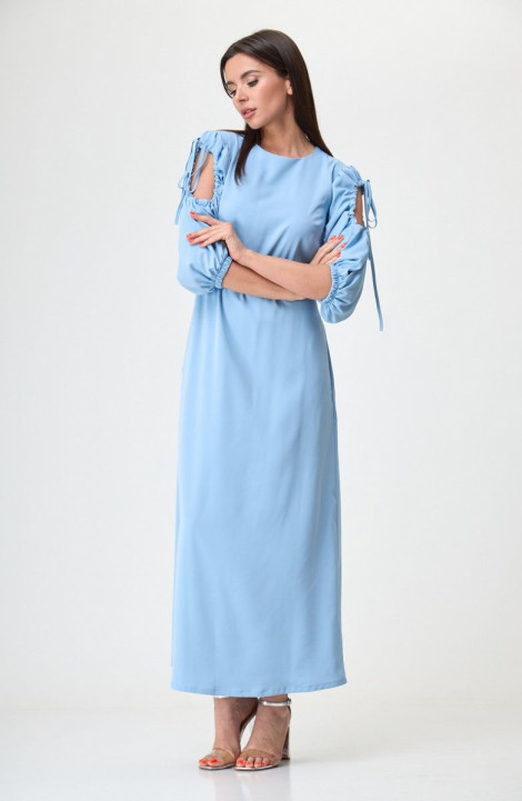 женские платья Anelli 1264 голубой