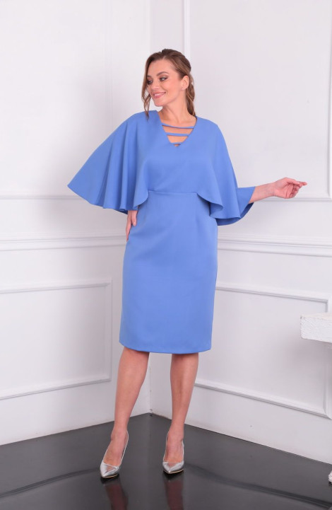 Платье Lady Line 532 голубой