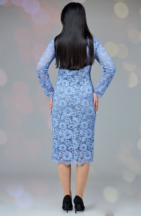 Хлопковое платье Angelina & Сompany 647 голубой